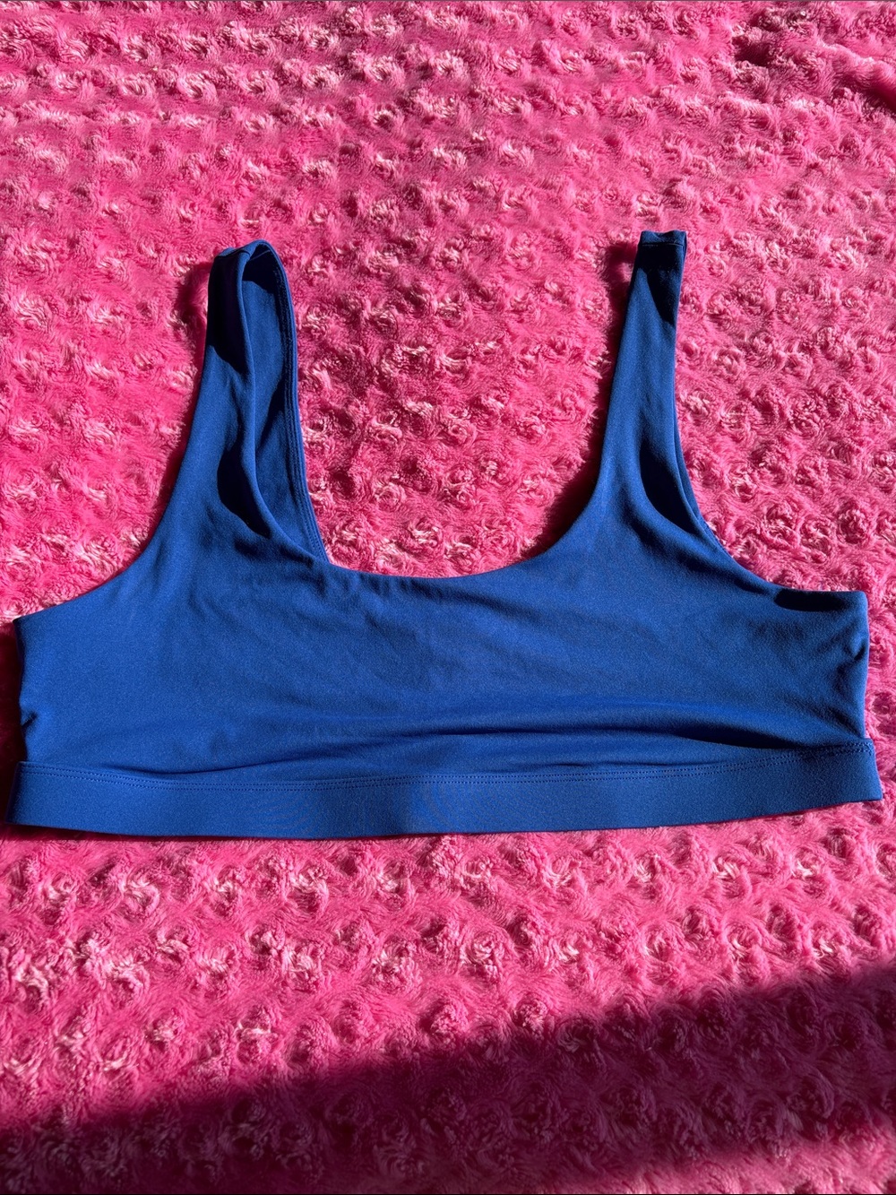 Fabletics Electric Blue Scoop Sports Bra